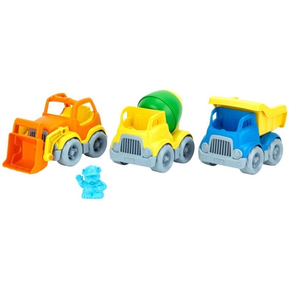 Green Toys Construction Truck, Set of 3 - Picture 1 of 6